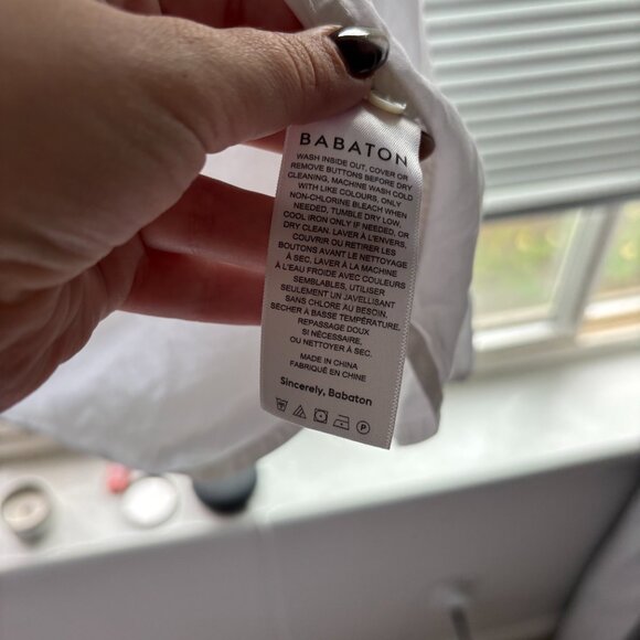 Aritzia Babaton White Utility Shirt - Picture 3 of 3